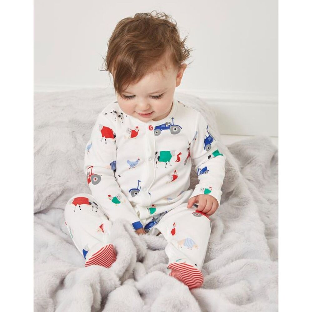 NWT Joules Farmyard Baby Sleeper, 0/3